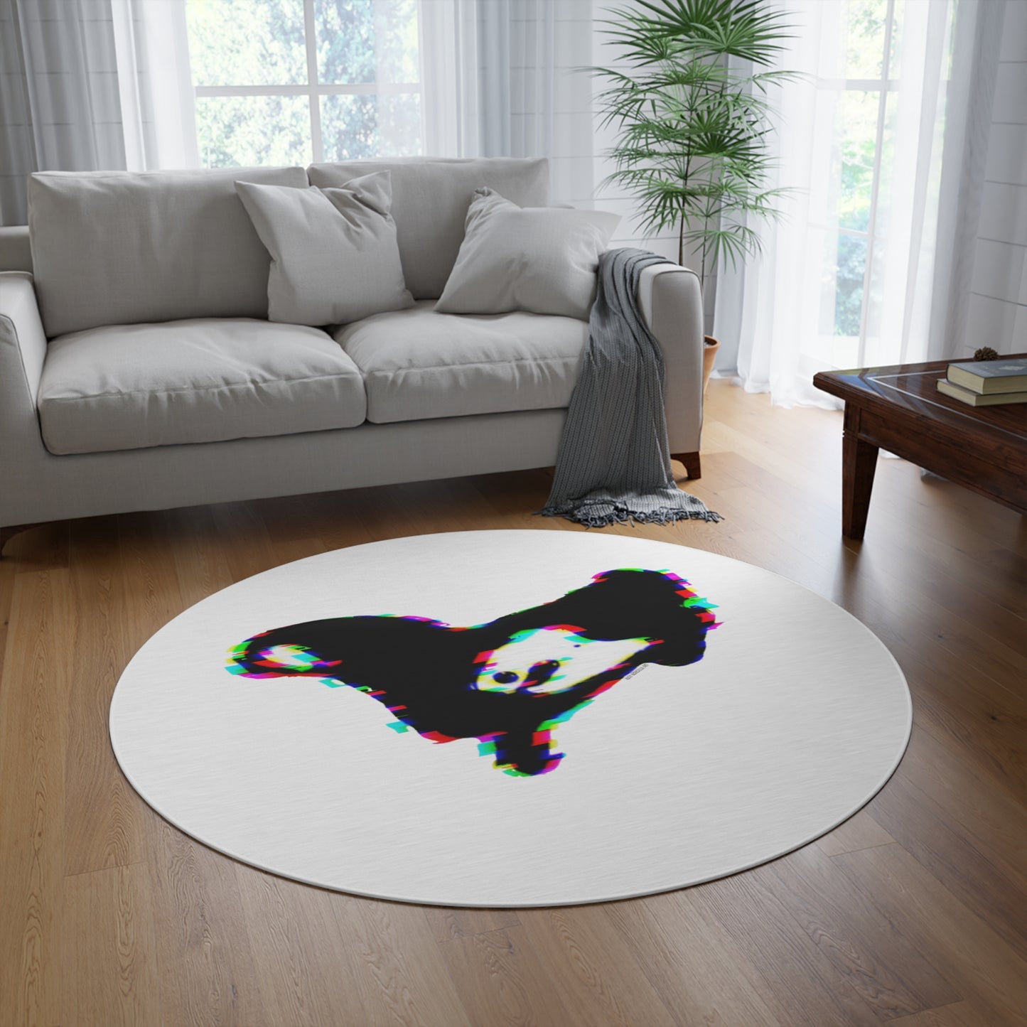 iheartu™️ Glitch Round Rug