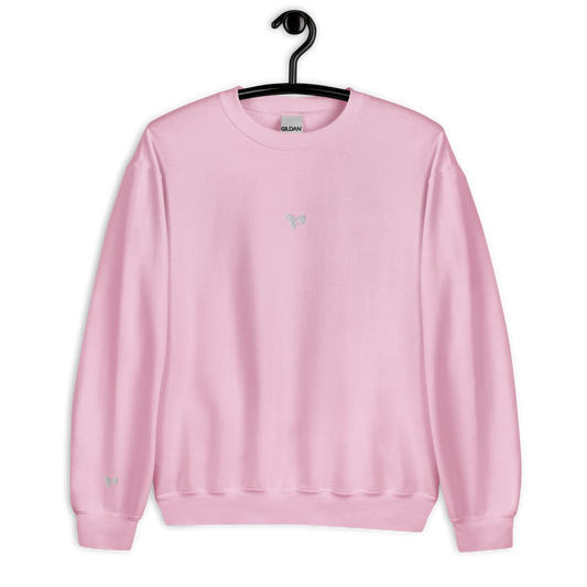 iheartu™️ Embroidered White Logo Sweatshirt