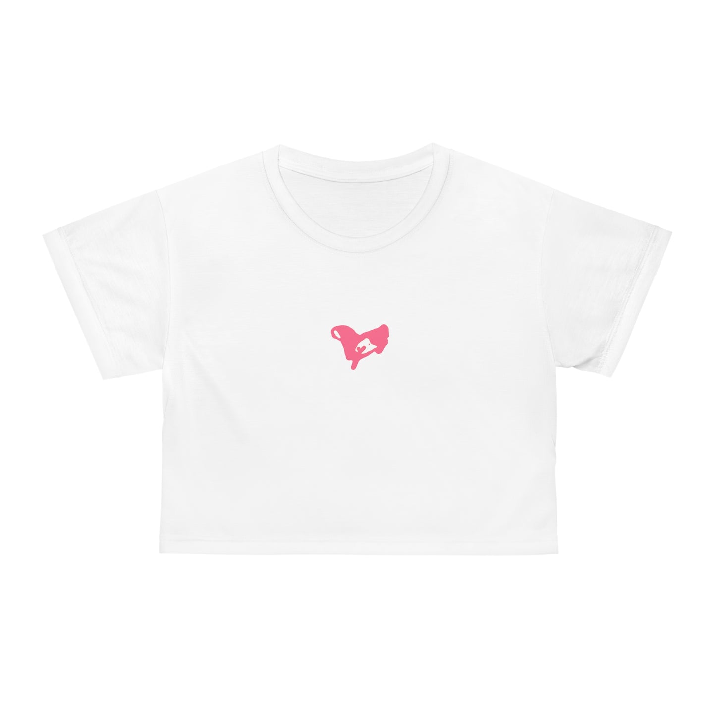 iheartu™️ Pink Logo Crop Tee