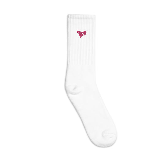 iheartu™️ Pink Logo Socks